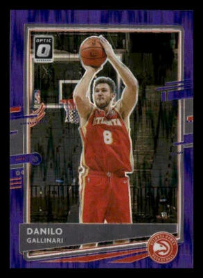 2020–21 Donruss Optic No7 Данило Галлинари фиолетовый шок Atlanta Hawks - Изображение 1 из 2