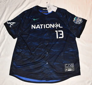 Maglia Nike Seattle 2023 All-Star Collection Atlanta Braves 2XL Ronald Acuna Jr - Foto 1 di 22