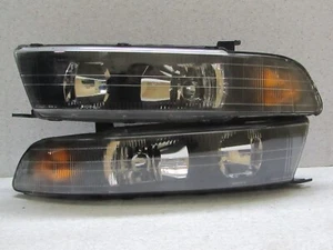 JDM MITSUBISHI LEGNUM EA1W 1996 2002 GELENT VR4 HID NEGRO CARCASA FARO OEM - Imagen 1 de 11