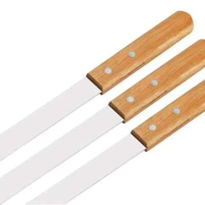 ANDREAS DELL® Edelstahl Grillspieße 60cm Holzgriff Schaschlik spieße Adana Kebap