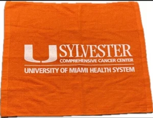 NCAA University of Miami Hurricanes towel SGA Sylvester Comprehensive Cancer - Picture 1 of 4