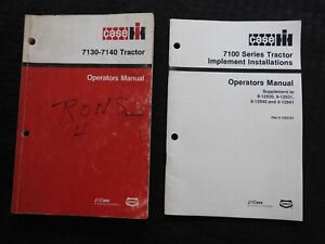 1987-1993 CUSTODIA IH INTERNATIONAL 7130 7140 TRACTOR OPERATOR MANUAL SET