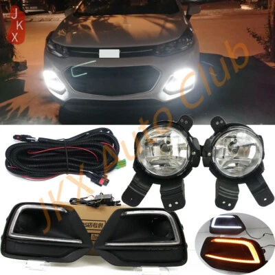 LED DRL Daytime Lights Fog Lamps Harness Kit k Fit For Chevrolet Trax 2017-2021 - Image 1 of 4