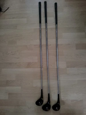Set Of 3 MacGregor  MT Woods 1, 3 & 5 Right Handed Good Condition Golf Clubs - Image 1 of 4