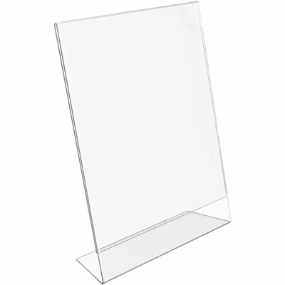 Image Document Holder 8.5" x 11" Vertical, Table Top Clear Plastic (6 Pack) NEW - Image 1 of 4