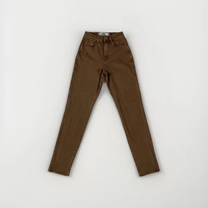 Hollister Curvy High Rise Mom Jeans Size 00R Washed Brown Vintage Stretch - Picture 1 of 13
