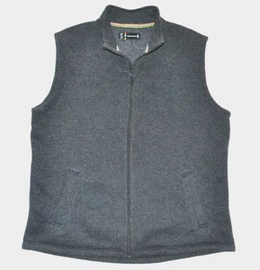 Smartwool Wool Fleece Vest Men's XXL Hudson Trail Grey - Picture 1 of 5