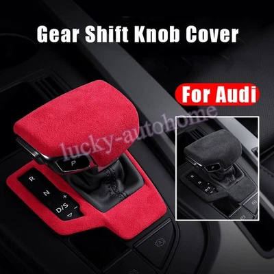 Alcantara Gear Shift Knob Cover Trim For Audi A4 A5 S4 S5 Q5 RS4 RS5 2016-2024 - Imagem 1 de 4