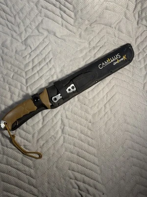 Camillus Carnivore X Titanium Machete Knife Serrated Blade 18” w/ Sheath Good - Image 1 of 4