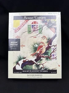 Backyard Sparrows 500 Piece Jigsaw Puzzle NYPC New Sealed! NOV 1916 Cover USA - Picture 1 of 24