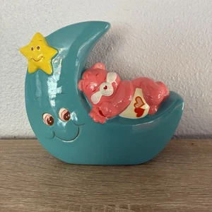 Vintage 1980s Care Bears Love A Lot Bear Ceramic Coin Bank - Picture 1 of 4