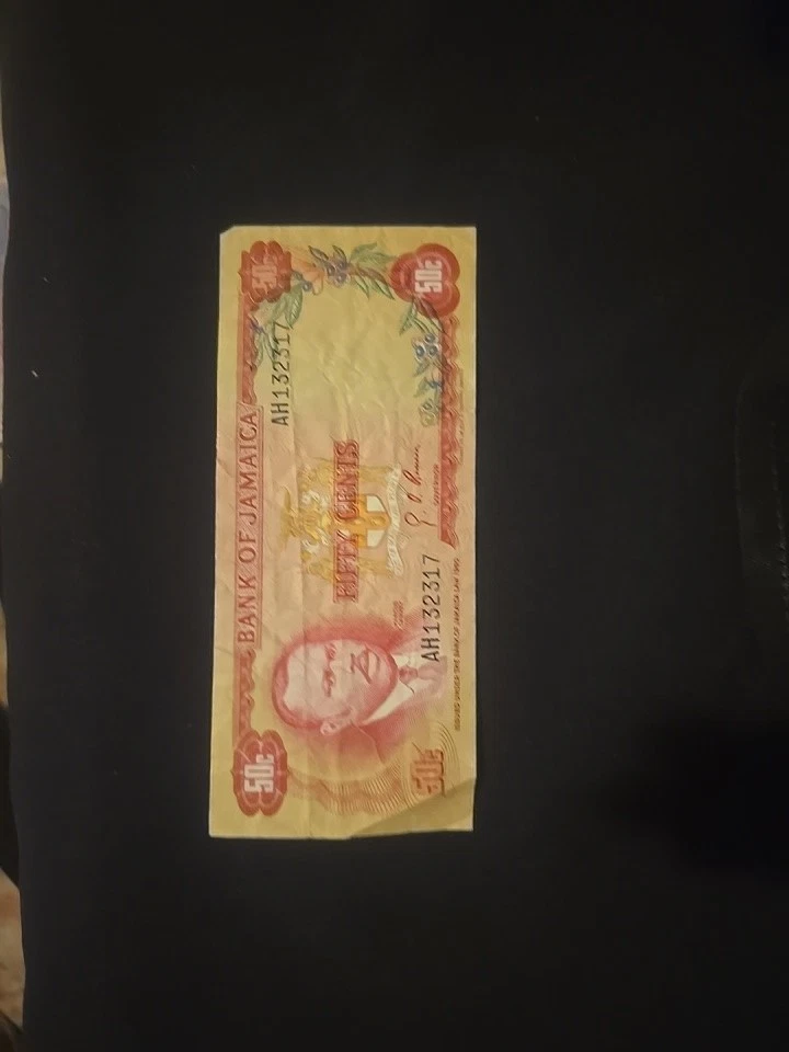 Bank Of Jamaica 1960 Currency Notes One Dollar, Two Dollars, Fifty Cents - Image 1 of 1