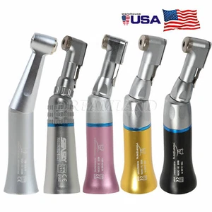 Dental Slow Speed Handpiece 1:1 Contra Angle external Water fit NSK air motor - Picture 1 of 11