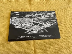 @1940 aerial view of U.S.Naval Air sta. Pensacola FL RP postcard - Picture 1 of 2