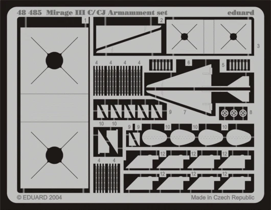 48485  Mirage IIIC armament 1/48 Eduard For kit: EDUARD - Immagine 1 di 1