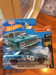 2020 HOTWHEELS ‘64 CHEVY CHEVELLE SS SUPER TREASURE HUNT SHORT CARD - BRAND NEW - Bild 1 von 5