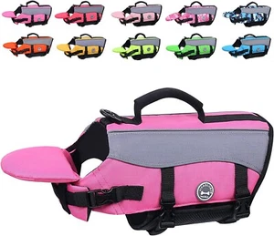 XS Dog Life Jacket Adjustable Life Saver Coat Pet Safety Vest, Extra Small, PINK - Picture 1 of 7