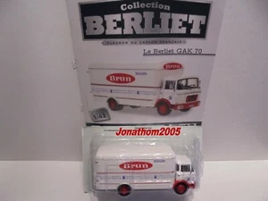 COLLECTION BERLIET N° 68 GAK 70 FOURGON BISCUITS BRUN J.O. GRENOBLE 1968 au 1/43 - Imagen 1 de 2