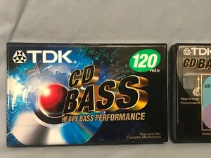 TDK 120 Minute CD Bass Blank Audio Cassette Tapes Made in Japan - Picture 1 of 3