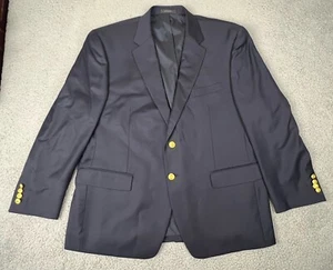 Abrigo Blazer Chaqueta Ralph Lauren Para Hombre Azul Marino Dorado Botones 100% Lana Deportivo 44S - Imagen 1 de 13