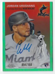 2023 Topps Chrome Platinum #CPA-JG Jordan Groshans Auto Aqua Refractor 054/150 - Picture 1 of 2