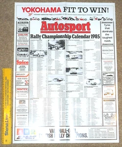 Calendario de rally Autosport 1985 - WRC, internacional, europeo, británico, irlandés, etc. - Imagen 1 de 2