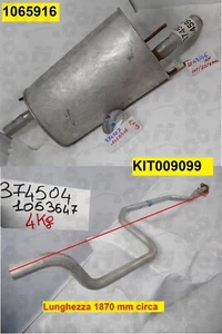 Tubo centrale e silenziatore di scarico motore,per: Ford Fiesta 1,3 4à serie - Picture 1 of 7