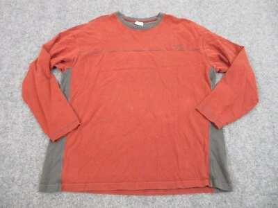 Columbia Shirt Mens Adult 2XL XXL Red Gray Outdoors Casual Logo Crew Neck - Image 1 of 4