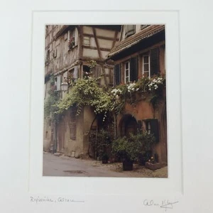 Alan Klug Photo Art - Riquewihr Alsace, France - Signed Matted - 11 X 14 - Picture 1 of 5