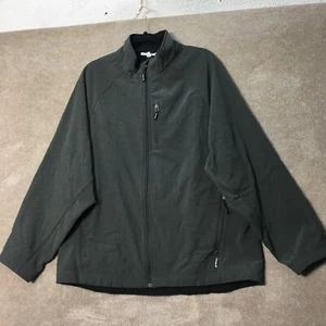 Edwards Soft Shell Jacket Mens Extra Large Grey Water Repellent Fleece Lined Zip - Picture 1 of 19