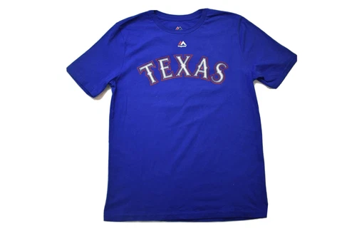 Majestic Youth Boys MLB Texas Rangers Yu Darvish Blue Shirt NWT L(14-16) Cover