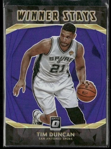TIM DUNCAN 2020-21 PANINI OPTIC WINNER STAYS PURPLE - Image 1 of 1