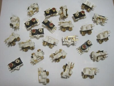 Enchufe de montaje de PCB chapado en oro RCA hembra Jack Temple Star RL-1416-2G de 25 unidades Foto 1 de 4