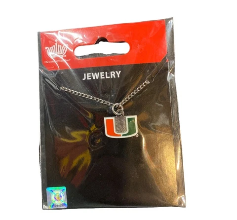 Aminco NCAA Miami Hurricanes Pendant Necklace Cover