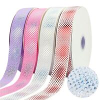 Very pretty grosgrain flower ribbon  = PRICE FOR 1 YARD /select color/