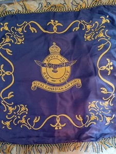 Royal Canadian Air Force Vintage Kissenbezug Seide. Top Zustand.  - Bild 1 von 6