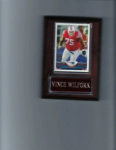 VINCE WILFORK PLAQUE NEW ENGLAND PATRIOTS FOOTBALL NFL C - Picture 1 of 1