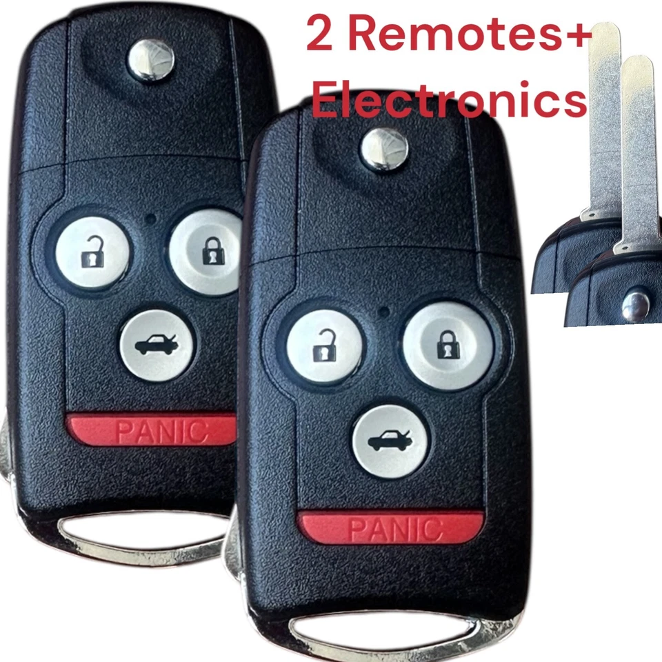 2 Remote Key Fob 4-Button for 2009 2010 2011 2012 2013 2014 Acura TL  MLBHLIK-1T - Image 1 of 4