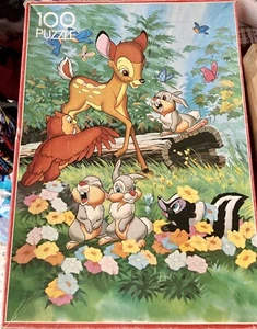 Bambi Disney 100 Puzzle 🧩 Vintage Assim Toys - Spedito 14,99€!!! - Foto 1 di 5