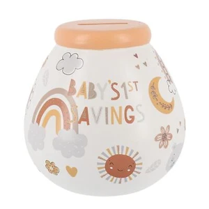 Pot of Dreams Ceramic Money Pot Baby Saving Fund - Picture 1 of 1