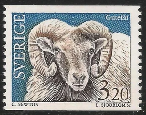 Suecia #2055 (A613) en estado bastante bueno MNH - 1994 3,20 k ovejas Gotland - Imagen 1 de 1
