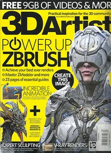 3D ARTIST MAGAZINE, ISSUE  NO. 93 ( SORRY FREE 9GB OF VIDEOS & MORE ARE MISSING - Picture 1 of 1