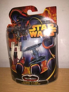Hasbro Micro Machines Guerre Stellari Star Wars TIE FIGHTER e A-WING MOC, 2005 - Foto 1 di 3