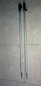 NEW 2PCS 2.15m ( 7 ft ) Prism pole for total stations Surveying 5/8"x11 thread - Picture 1 of 9