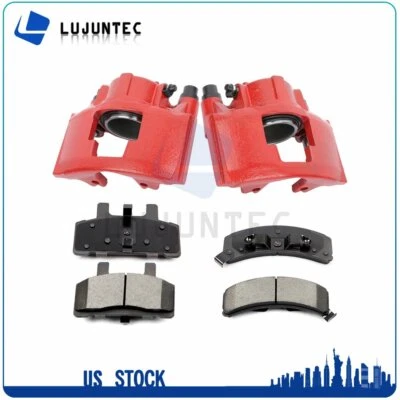 Pinças de freio dianteiro + pastilhas de cerâmica para Chevrolet Tahoe 1995 1996 1997 1998-2000 - Imagem 1 de 4