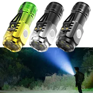 Three-Eyed Monster Mini Flashlight Super Flash Outdoor Travel Torch Home Camping - Picture 1 of 10