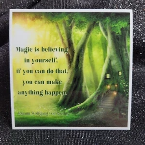 STKR014 Inspiration Sticker -Magic is believing in yourself- Magical Sticker - Picture 1 of 3