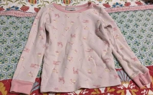 Carter's Just One Year Pink Princess Thermal Tee Girls Size 3T - Picture 1 of 3