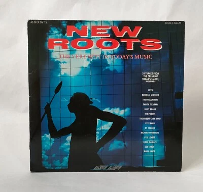 New Roots - Pogues, Billy Bragg, Los Lobos - Double Music Vinyl Record - Image 1 of 4