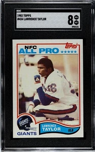 1982 Topps Lawrence Taylor #434 Rookie RC New York Giants SGC 8 NM MT - Picture 1 of 2